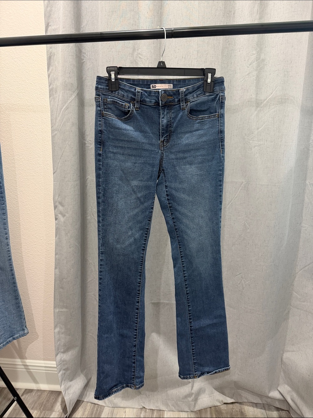 SO Women's Dark Blue Flare Jeans